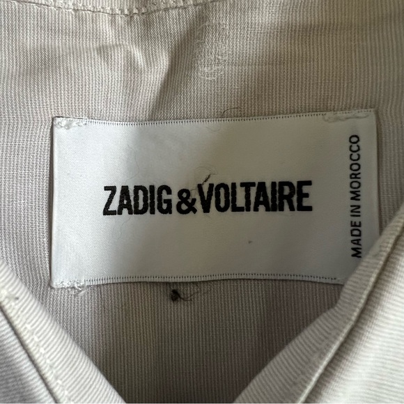 ZADIG & VOLTAIRE dress shirt 100% cotton size large TADAO TDM SDCJ0514 - Picture 4 of 11